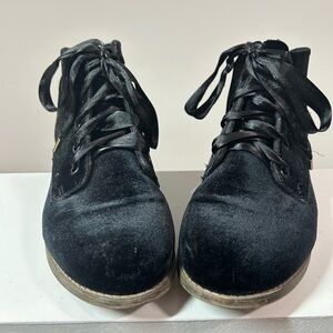 Steve Madden Rubin Velvet Lace-Up Ankle Boots